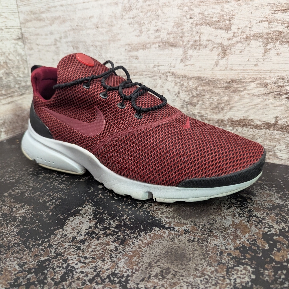 Mens Nike Presto Fly SE Running Shoes Sz 12 Used Red Mesh 908020 003 - Picture 2 of 8